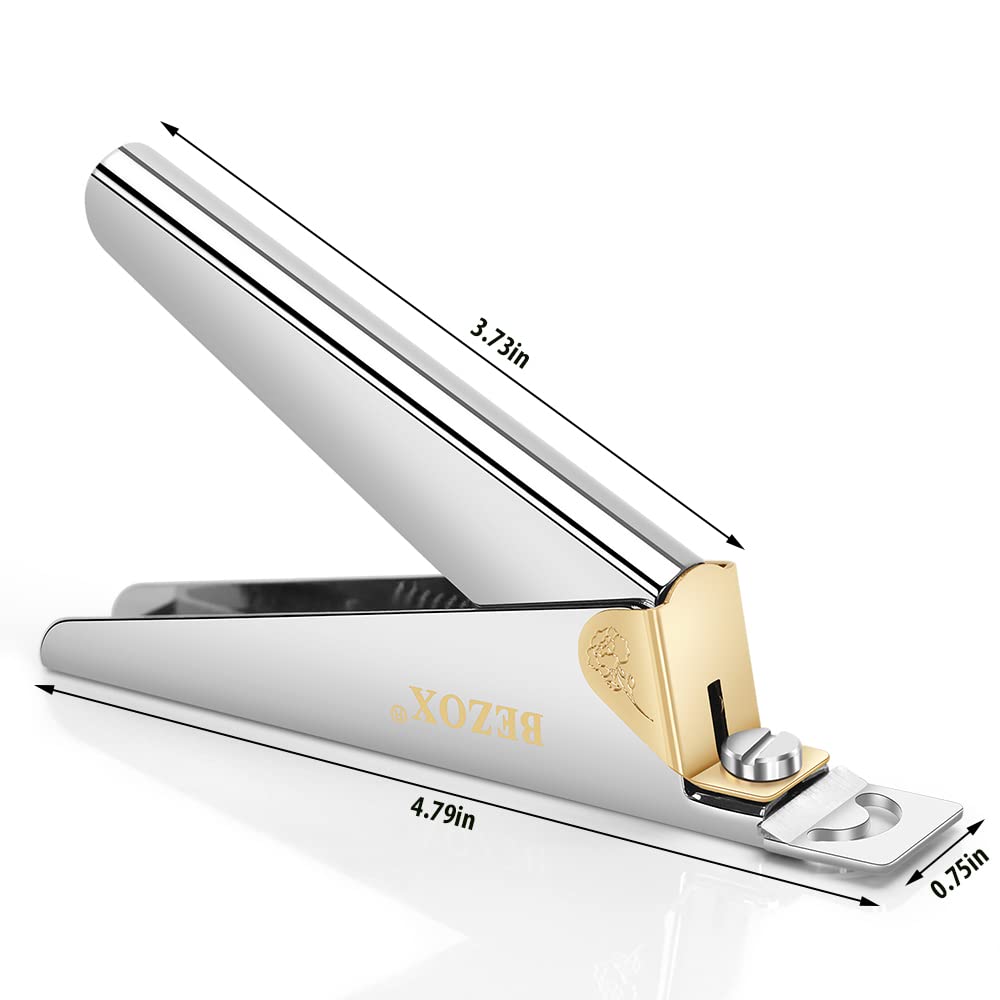 BEZOX Professional Acrylic Nail Clippers - Sharp False Nail Tip Cutters & Fake Nail Trimmers for Manicure & Nail Art | Perfect for Salon, Home Use & DIY Nail Designs