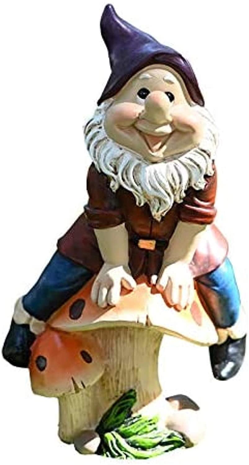 Dwarf Resin Sculpture Statue - Cartoon Tabletop Decor for Home, Garden, TV Cabinet & Outdoor Courtyard | Handcrafted Fantasy Decoration for Gifts & Collectibles
