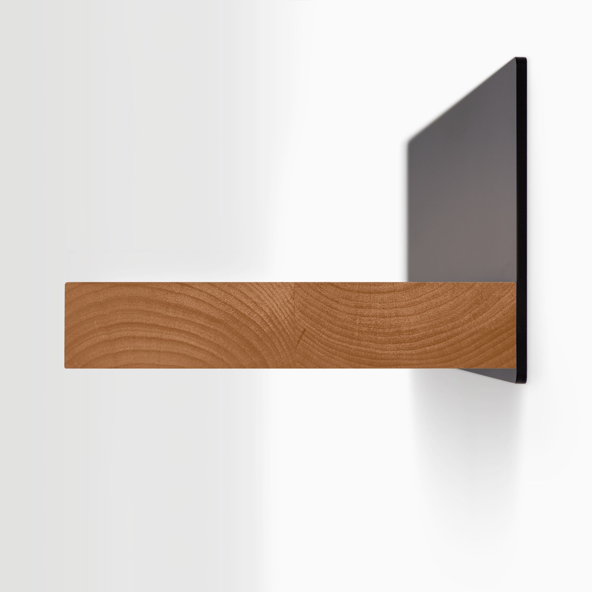 Skaksel Nutmeg Floating Shelf - Wall Mounted Wooden Shelves for Living Room, Bedroom, Bathroom Storage & Decor - Easy Install Modern Display Shelves for Books, Plants & Home Decor