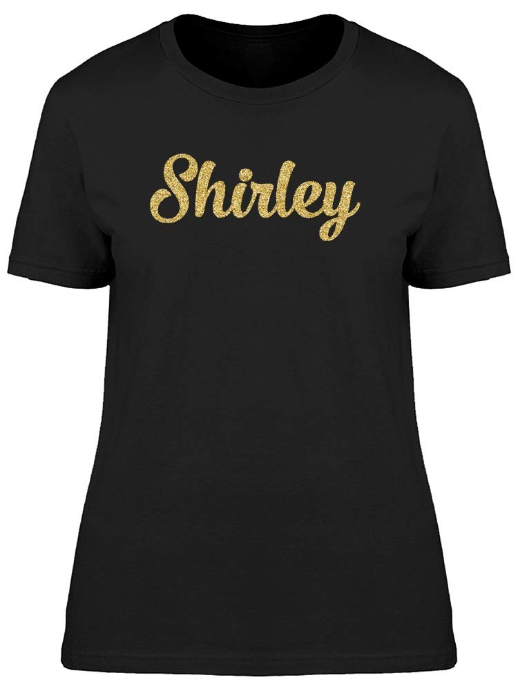 Shirley Gold Sparkle T-Shirt for Women | Glitter Tee Top | Casual & Party Wear | Perfect for Date Nights, Girls' Night Out, and Special Occasions
