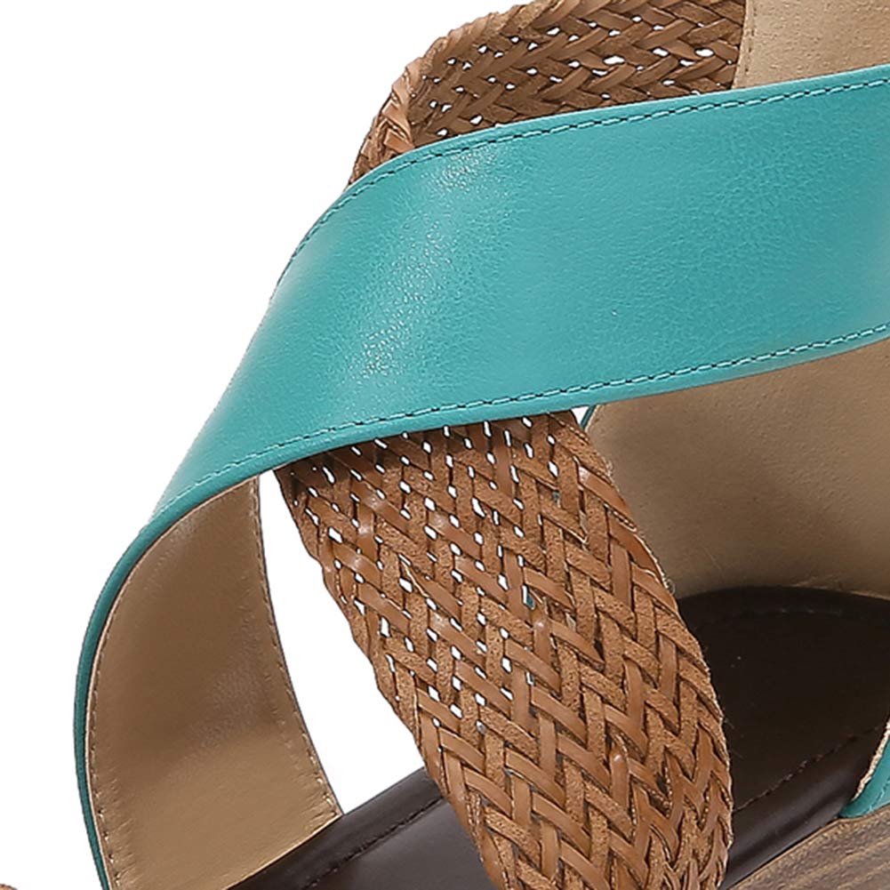 Best Women's Open Toe Gladiator Sandals - Criss Cross Design Summer Fashion Sandals for Beach, Vacation & Casual Wear