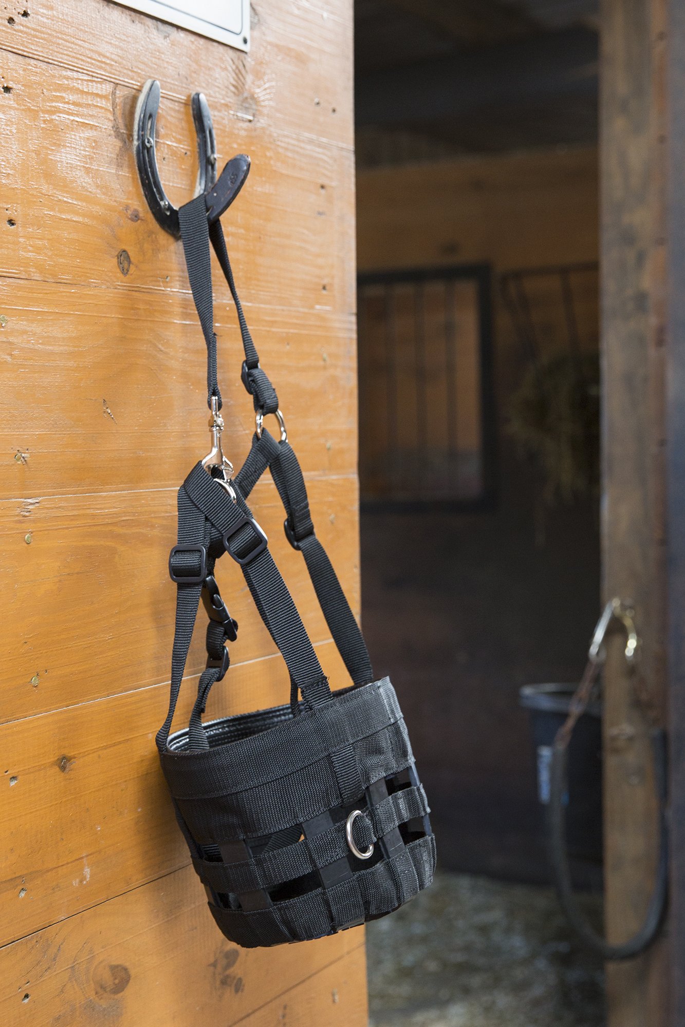 Best Friend Equine Supplies Deluxe Mini Grazing Muzzle - Black | Comfortable & Safe for Horses, Ponies | Perfect for Pasture, Training & Travel