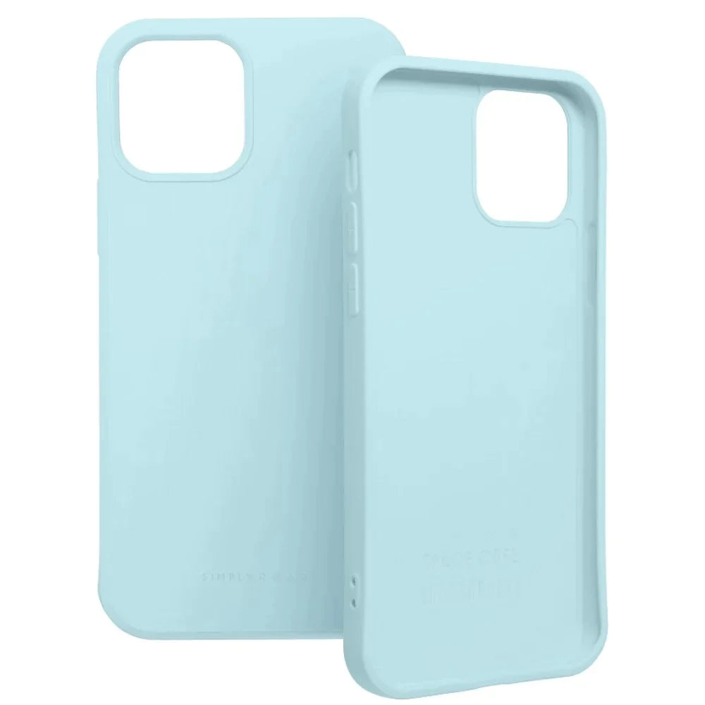 Simply ROAR Shockproof Case Cover for iPhone 14 Pro - Slim Protective Phone Case (Black/Sky Blue) | Perfect for Outdoor Activities, Travel & Daily Protection