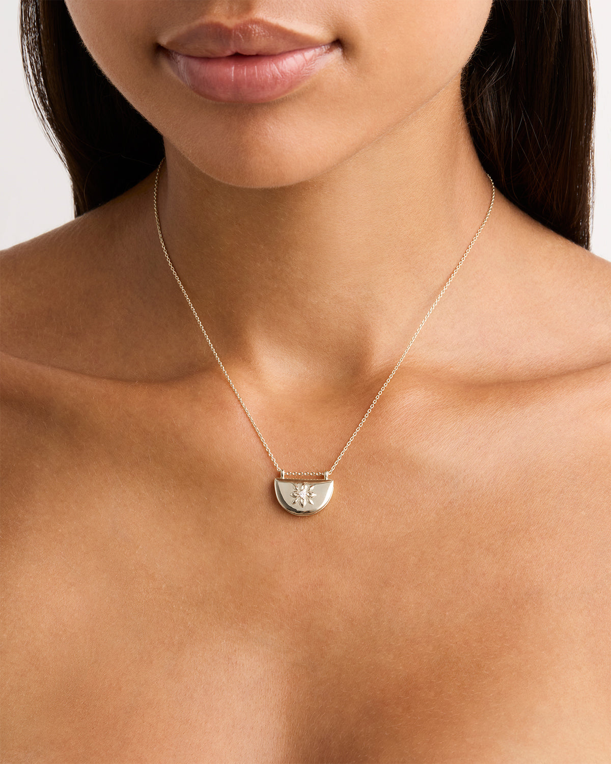 Sterling Silver Lotus Locket Necklace for Women - Elegant Floral Pendant Jewelry Gift for Mom, Wife, Girlfriend | Perfect for Weddings, Anniversaries & Special Occasions