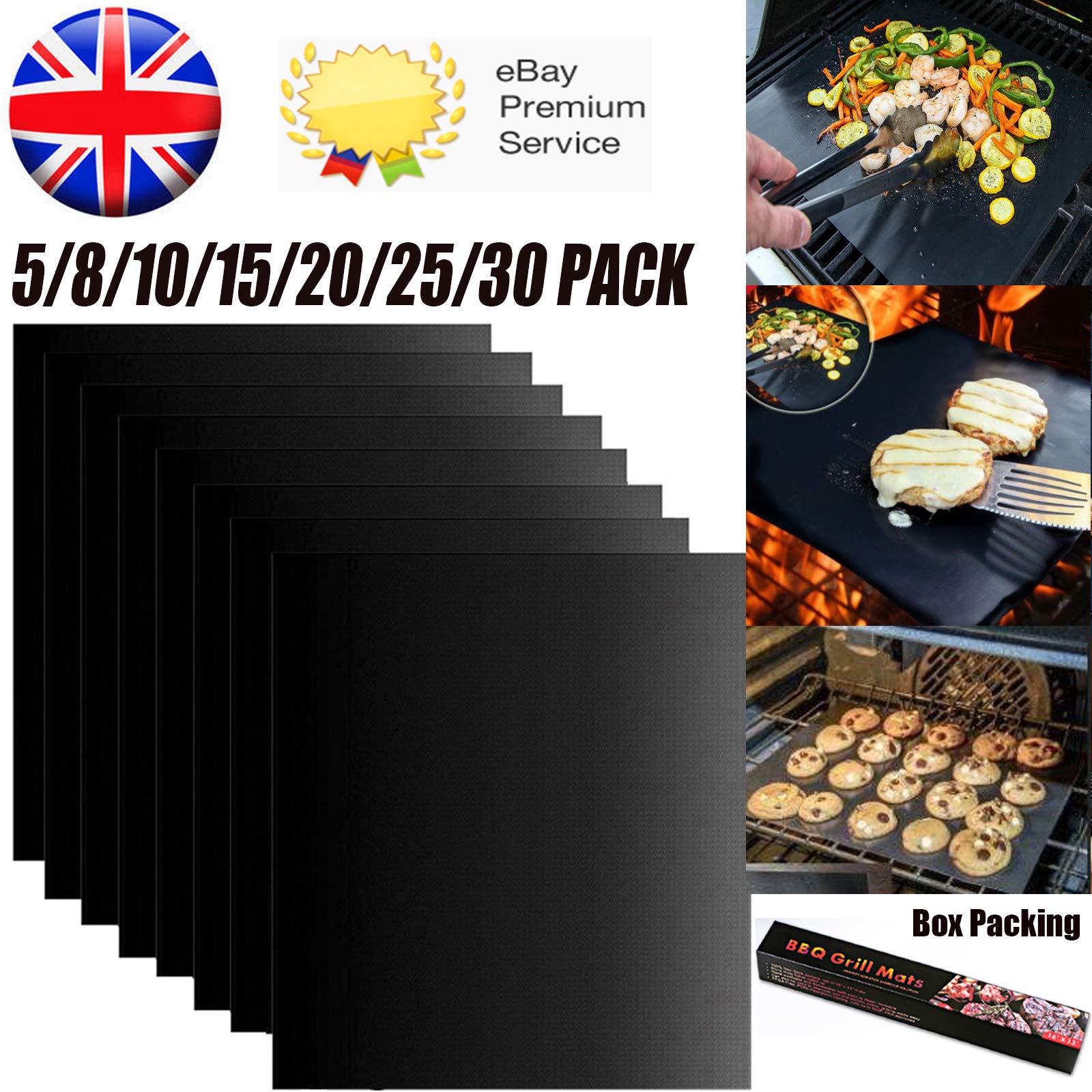 Non-Stick Silicone Baking Mat - 1PC Heat-Resistant Oven Liner & BBQ Grill Mat for Baking, Roasting, Grilling - Perfect for Cookies, Pizza, Pastry & Outdoor Cooking