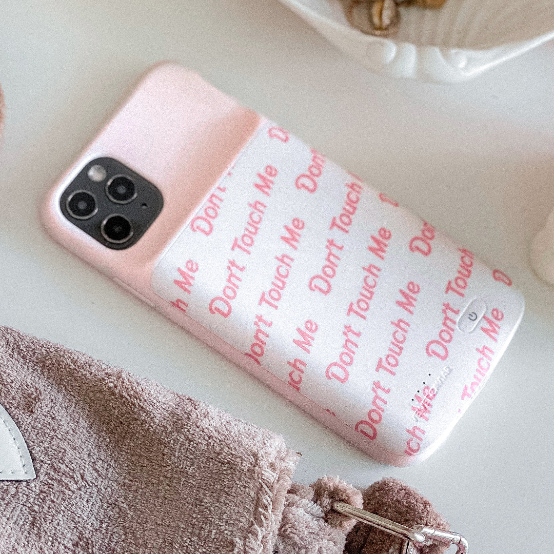 Don't Touch Me iPhone Charging Case - Shockproof Protective Phone Cover with Built-in Battery for iPhone [Model] | Perfect for Outdoor Adventures, Travel & Daily Use