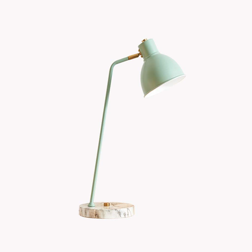 Modern Minimalist Bedside Table Lamp - Eye Protection Iron Desk Lamp with Button Switch for Bedroom, Study, Office | Warm Lighting for Reading, Working & Relaxing