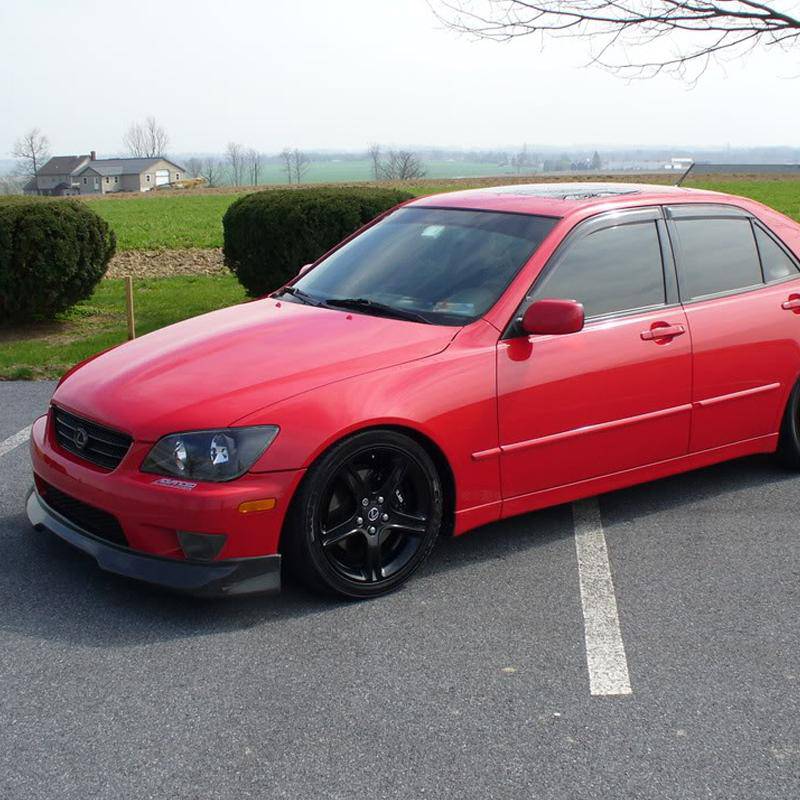 GR Style PU Front Bumper Lip Spoiler for 2001-2005 Lexus IS300 Sedan 4Dr - Enhance Appearance & Aerodynamics for Street Racing & Car Shows