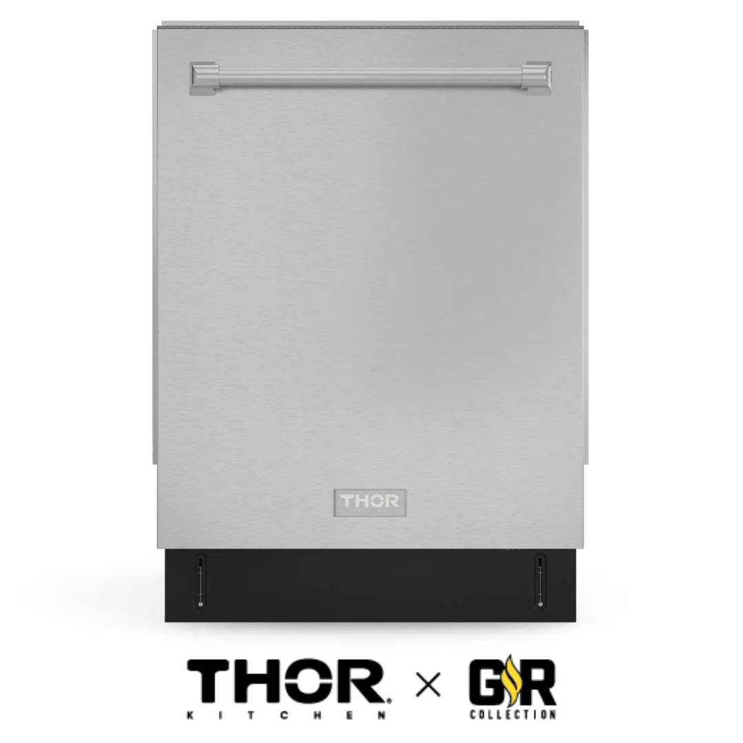 Gordon Ramsay by THOR Kitchen 24 Inch Built-In Dishwasher - Stainless Steel, Energy Star Certified, Ultra Quiet Operation (Model DW24X8BA99) - Perfect for Modern Kitchens and Open Concept Homes