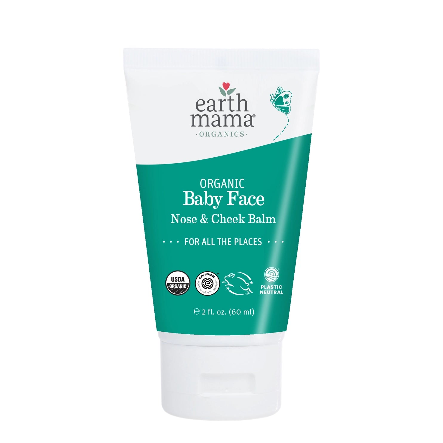 Organic Baby Face, Nose & Cheek Balm - Natural Moisturizer for Sensitive Skin | Perfect for Diaper Rash, Dry Patches & Winter Protection