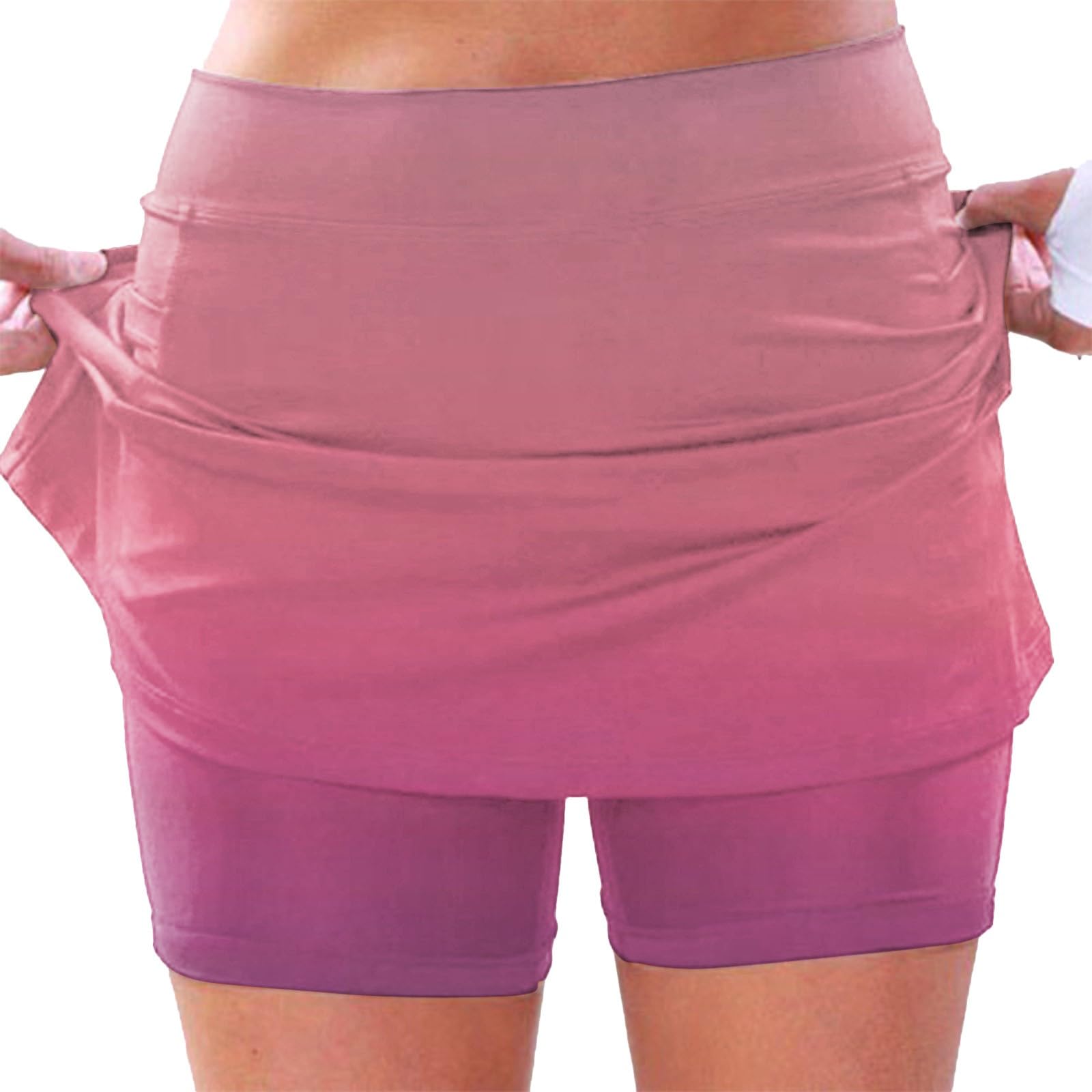 Plus Size Skorts for Women - High Waisted Tummy Control Athletic Skirt with Pockets - Lightweight Tennis Golf Workout Skorts - Perfect for Sports, Yoga & Casual Wear