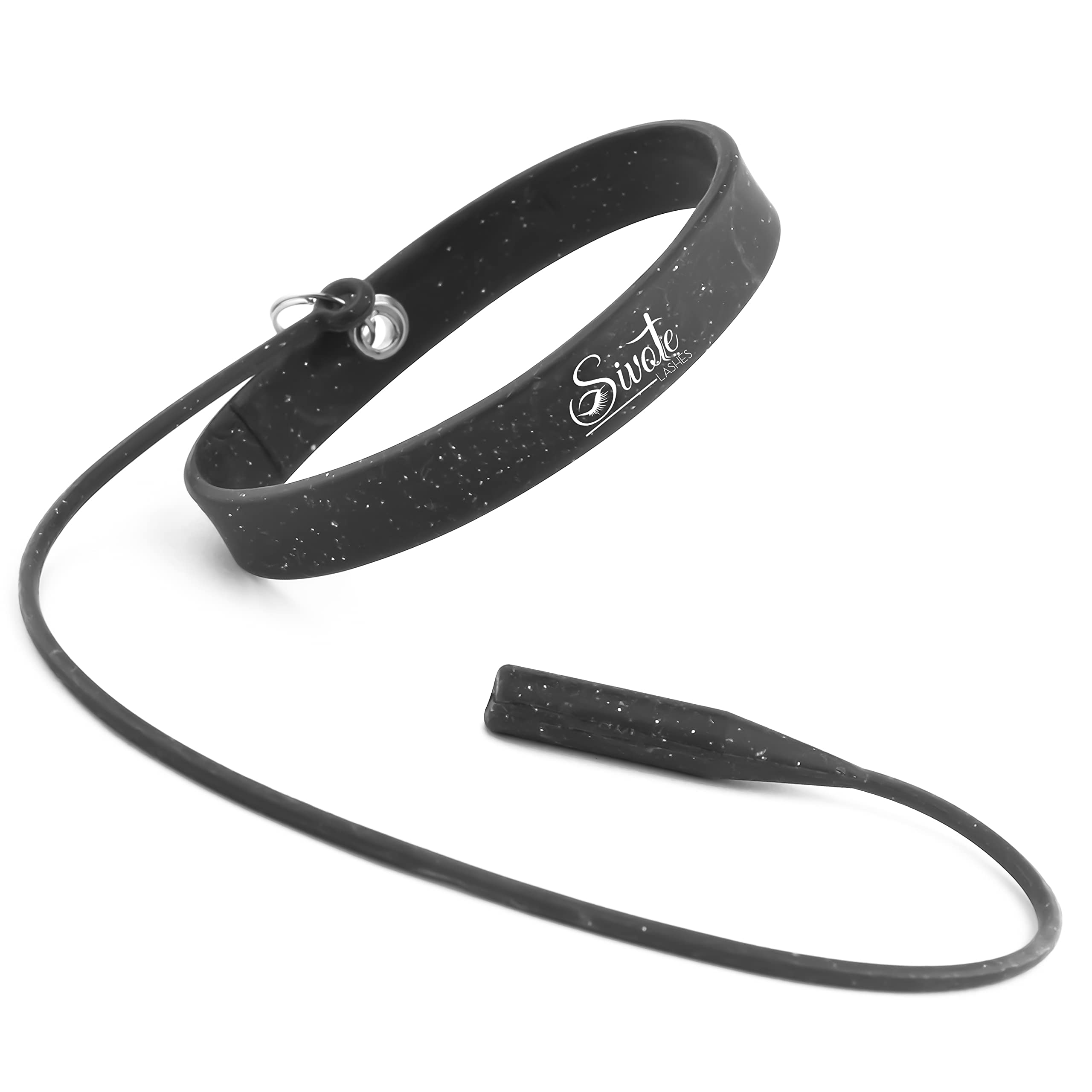 SIVOTE Silicone Lash Tweezers Holder Wristband - Professional Eyelash Extension Tool Protector (Black) | Perfect for Lash Artists & DIY Beauty Enthusiasts at Home or Salon