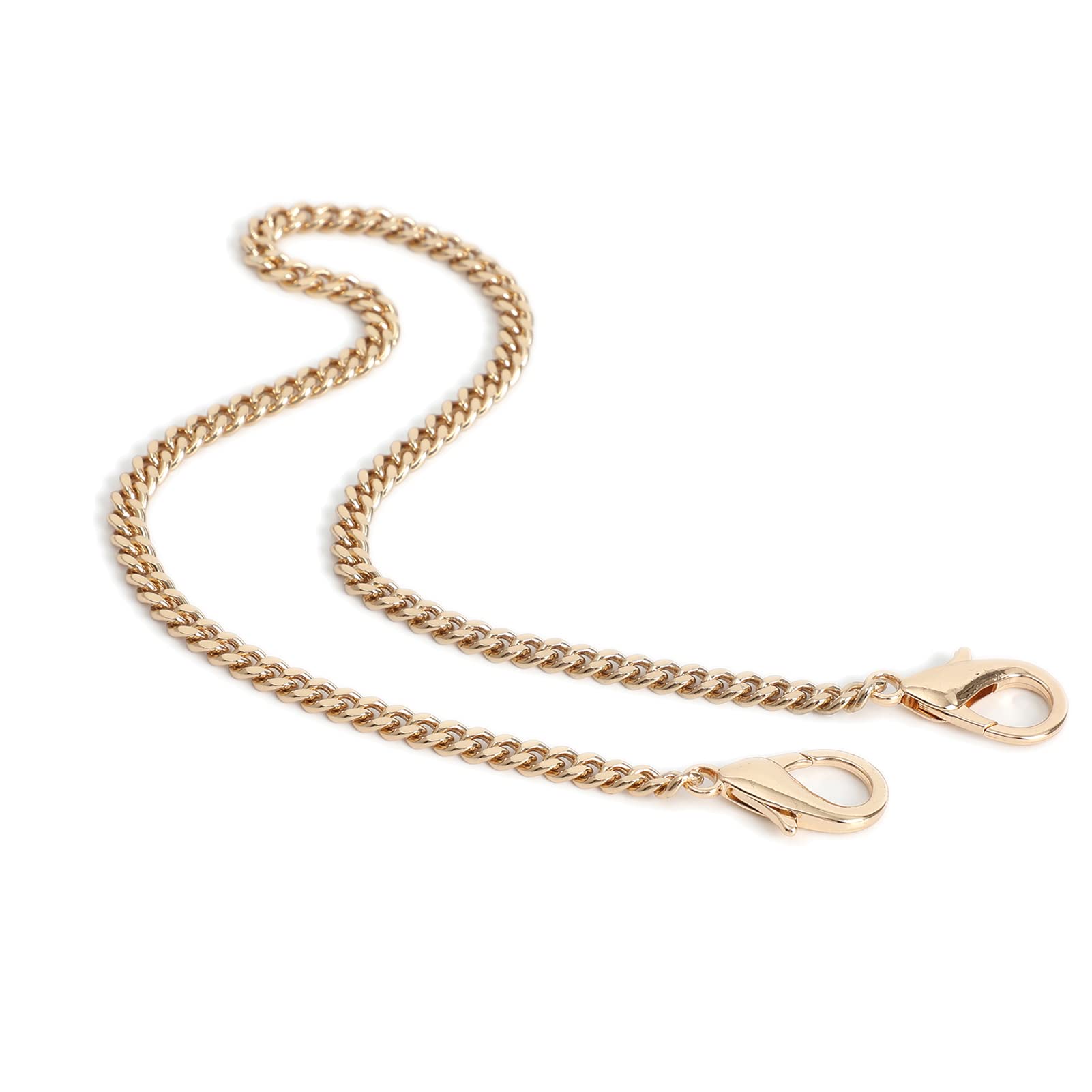Mini Purse Chain Strap Replacement - 18 Inch Gold Crossbody Shoulder Bag Strap with Charms | Handbag Accessories for Women | Perfect for Everyday Use, Parties & Travel
