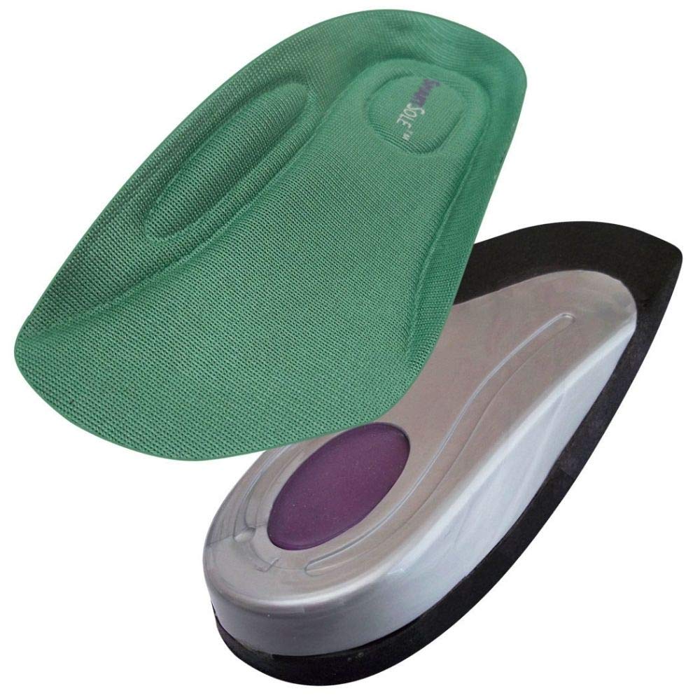 Plantar Fasciitis Insoles for Heel Pain Relief - Arch Support Orthotic Inserts for Women & Men - Flat Feet & Shin Splints Support - All Day Comfort Cushioning - 3/4 Length SmartSole Exercise Insoles for Running, Walking & Work Shoes