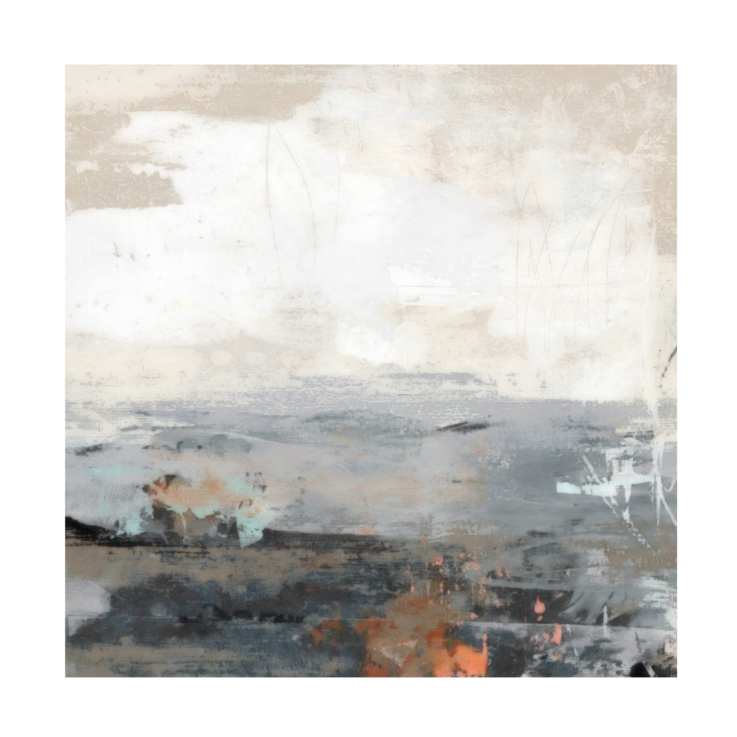 Trademark Fine Art 'Strata' Abstract Canvas Wall Art by Suzanne Nicoll - Modern Home Decor for Living Room, Bedroom & Office