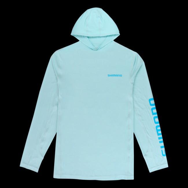Shimano Men's Long Sleeve Hooded Performance T-Shirt - Moisture Wicking, UV Protection & Breathable Cycling Shirt for Road & Mountain Biking | Perfect for Outdoor Sports & Training