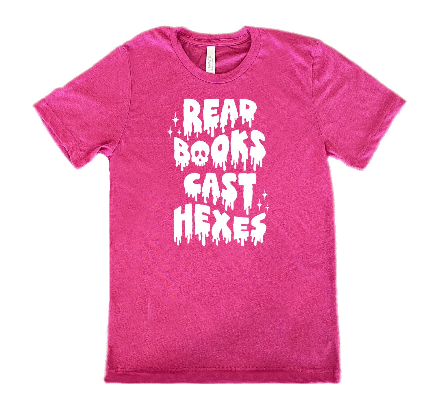 Unisex Read Books Cast Hexes T-Shirt - Perfect for Book Lovers, Witches & Halloween Costumes