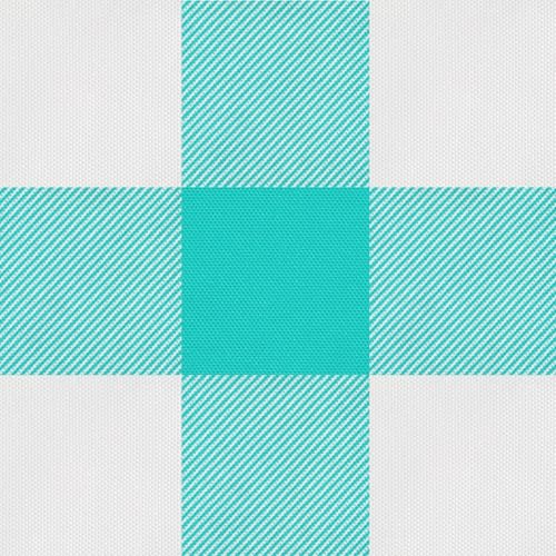 Teal and White