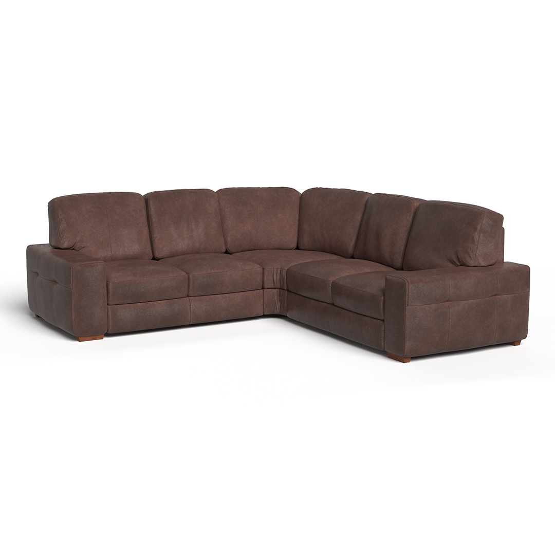 Lovington Genuine Leather Sectional Sofa III – Modern 3-Piece Living Room Set for Comfort & Style – Perfect for Family Gatherings, Movie Nights & Relaxation