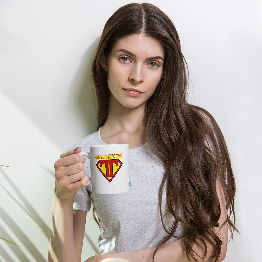Funny Super Teacher Back to School Coffee Mugs - Perfect First Day of School Gifts for Kids, Students & Homeschool Moms - Great for Classroom, Teacher Appreciation & Homeschooling