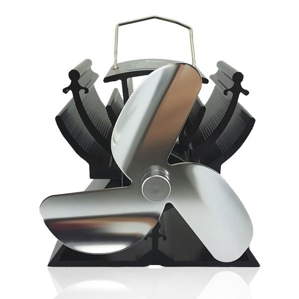 3 Blade Stove Fan VDSF633 - Eco-Friendly Heat Powered Stove Fan for Wood Stove, Fireplace & Pellet Stove - Silent Operation & Energy Efficient for Home Heating (Perfect for Living Room, Cabin & RV Use)