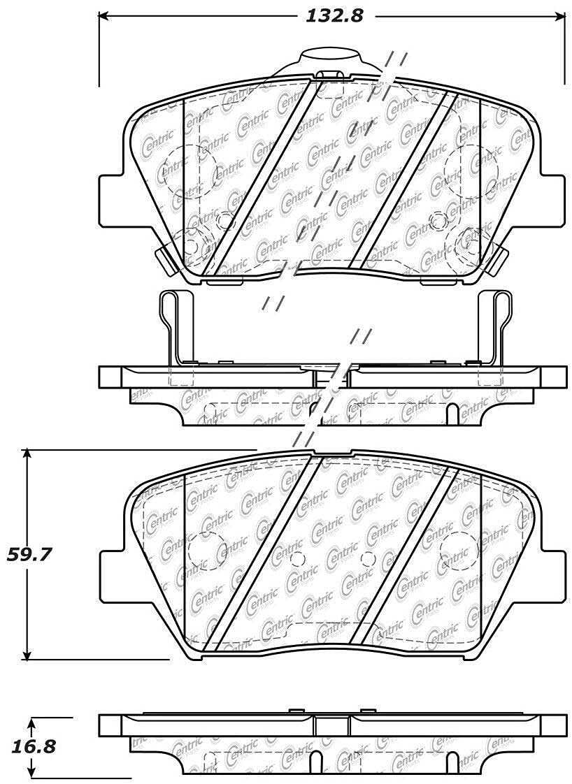 High-Performance Ceramic Brake Pads with Shims - 103.14320 | Premium Friction Material for Smooth & Quiet Stops | Perfect for Daily Commuting, City Driving & Highway Use