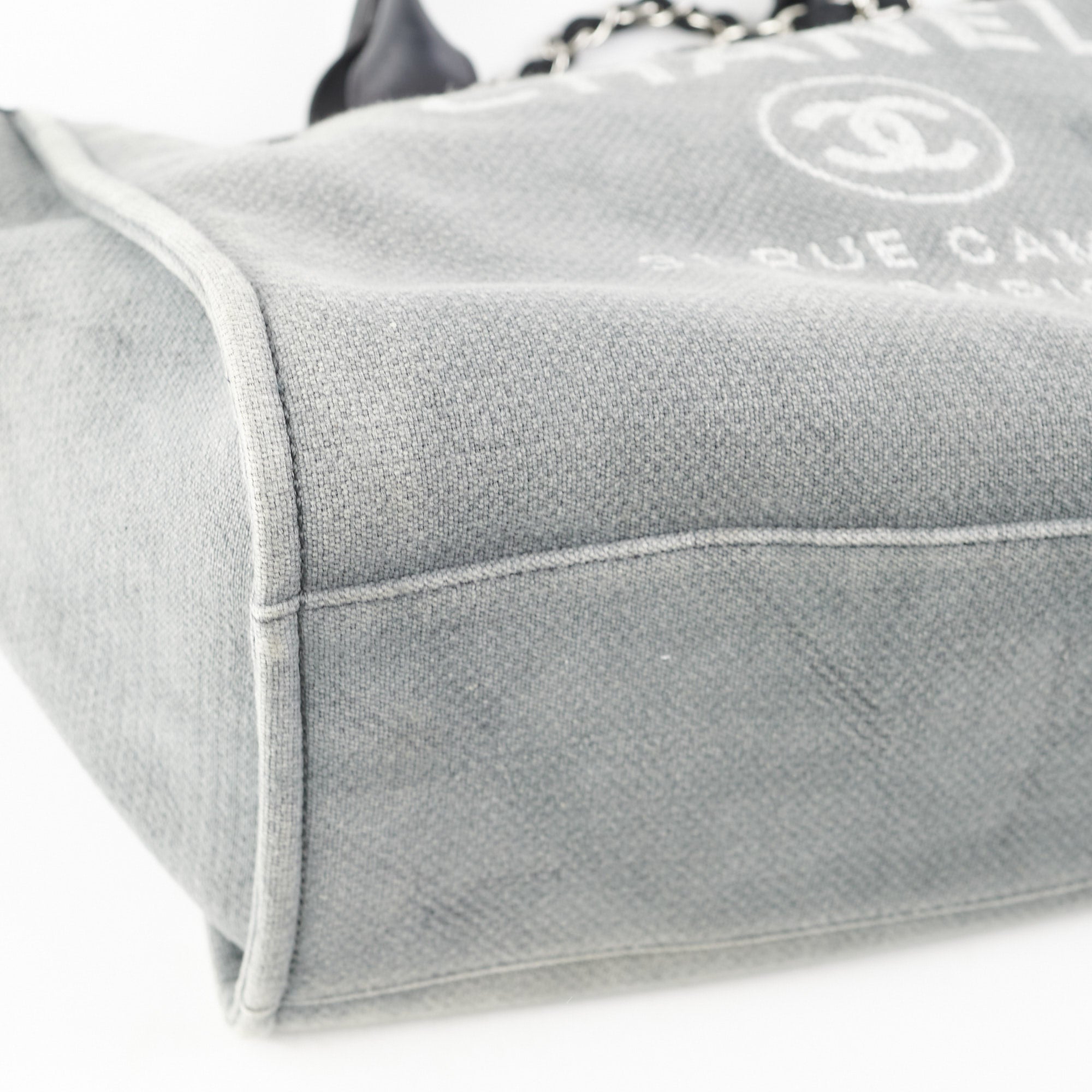Chanel Medium Deauville Tote Bag in Grey - Luxury Designer Handbag for Women, Perfect for Work, Travel & Everyday Use