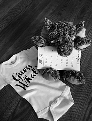 Guess What? Pregnancy Announcement Onesie for Newborns 0-3 Months - Soft Black Baby Bodysuit | Perfect for Gender Reveal, Baby Shower Gifts & First Photo Outfits