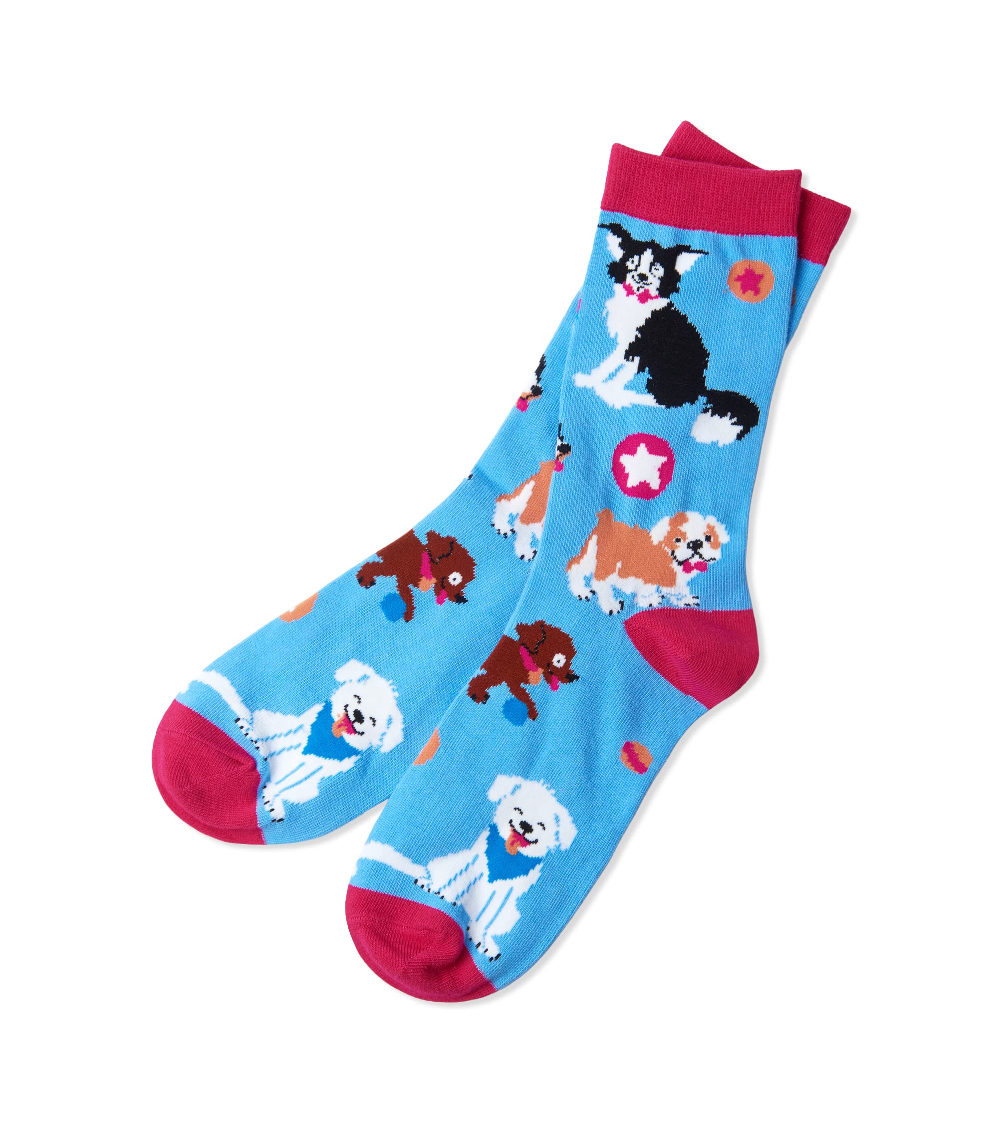 Hatley Women's Crew Socks - Soft & Comfortable Purple Casual Socks, One Size Fits Most - Perfect for Everyday Wear, Workouts & Cozy Outfits