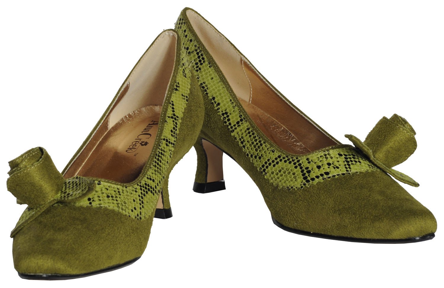 ANN CREEK Women's 'Avanna' Pointed Toe Kitten Heels - Comfortable Low Block Heel Pumps for Work, Office, Wedding & Special Occasions