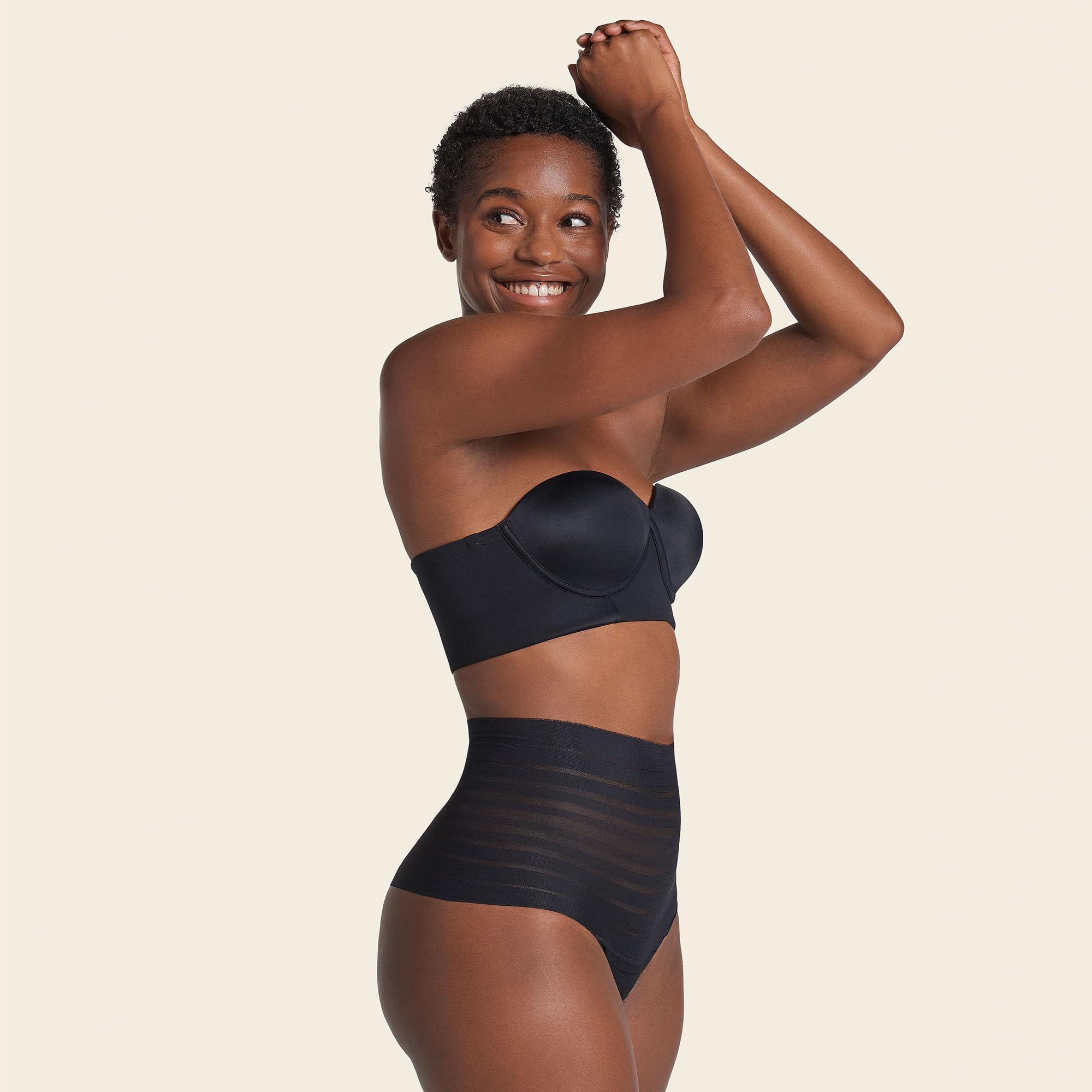 Leonisa Strapless Bras for Women - Underwire Longline Back Smoothing Bra, Full Coverage Support for Wedding, Evening Wear & Special Occasions