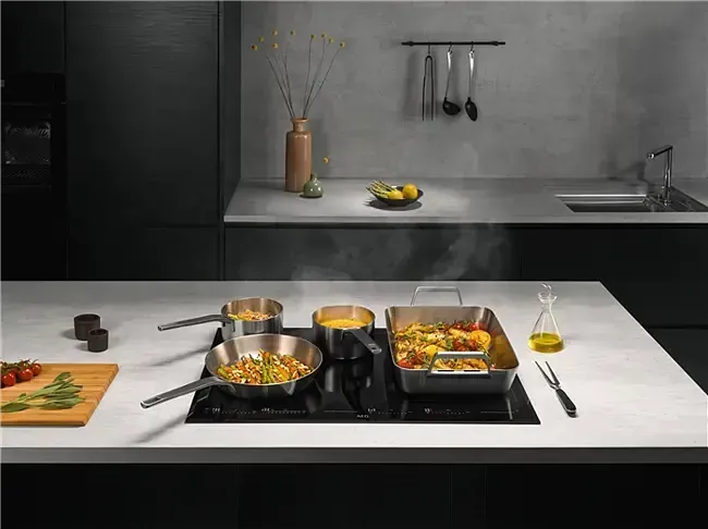 AEG 60cm Built-in Induction Cooktop with Touch Control - Fast, Energy Efficient Cooking for Home Kitchens & Restaurants
