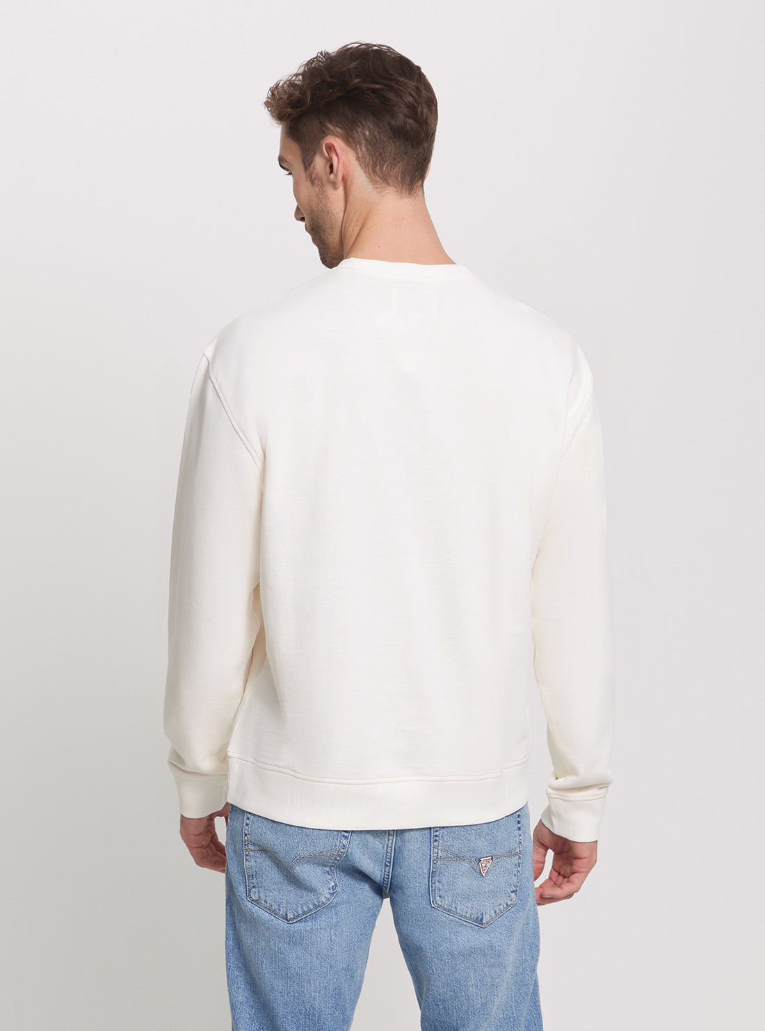 Eco-Friendly White Terry Cloth Jumper - Soft & Comfortable Cotton Knit Sweater for Women - Perfect for Casual Wear, Loungewear & Cozy Home Outfits