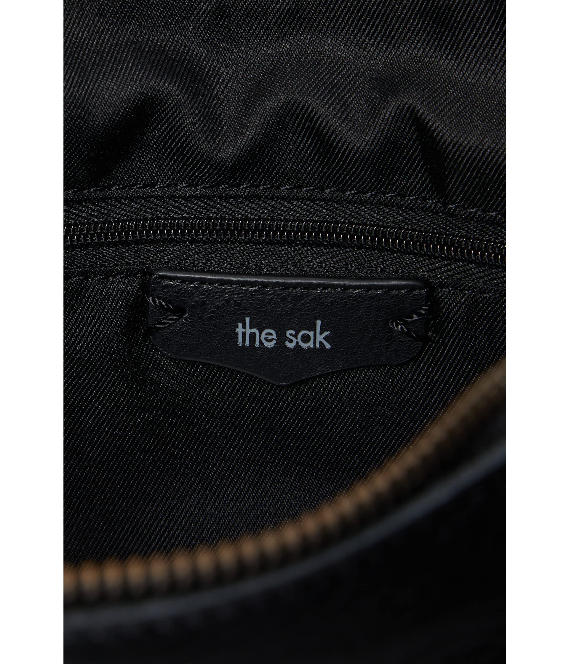 The Sak Brook Hobo Leather Shoulder Bag - Single Strap Crossbody Purse for Women, Black | Perfect for Work, Travel & Everyday Use