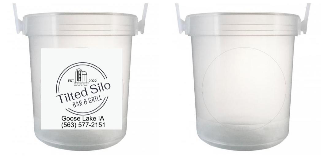 32 oz Plastic Rum Buckets with Custom Sticker - Bulk Party Cups for Cocktails, Margaritas & Beach Drinks - Perfect for Bars, Weddings & Summer Gatherings