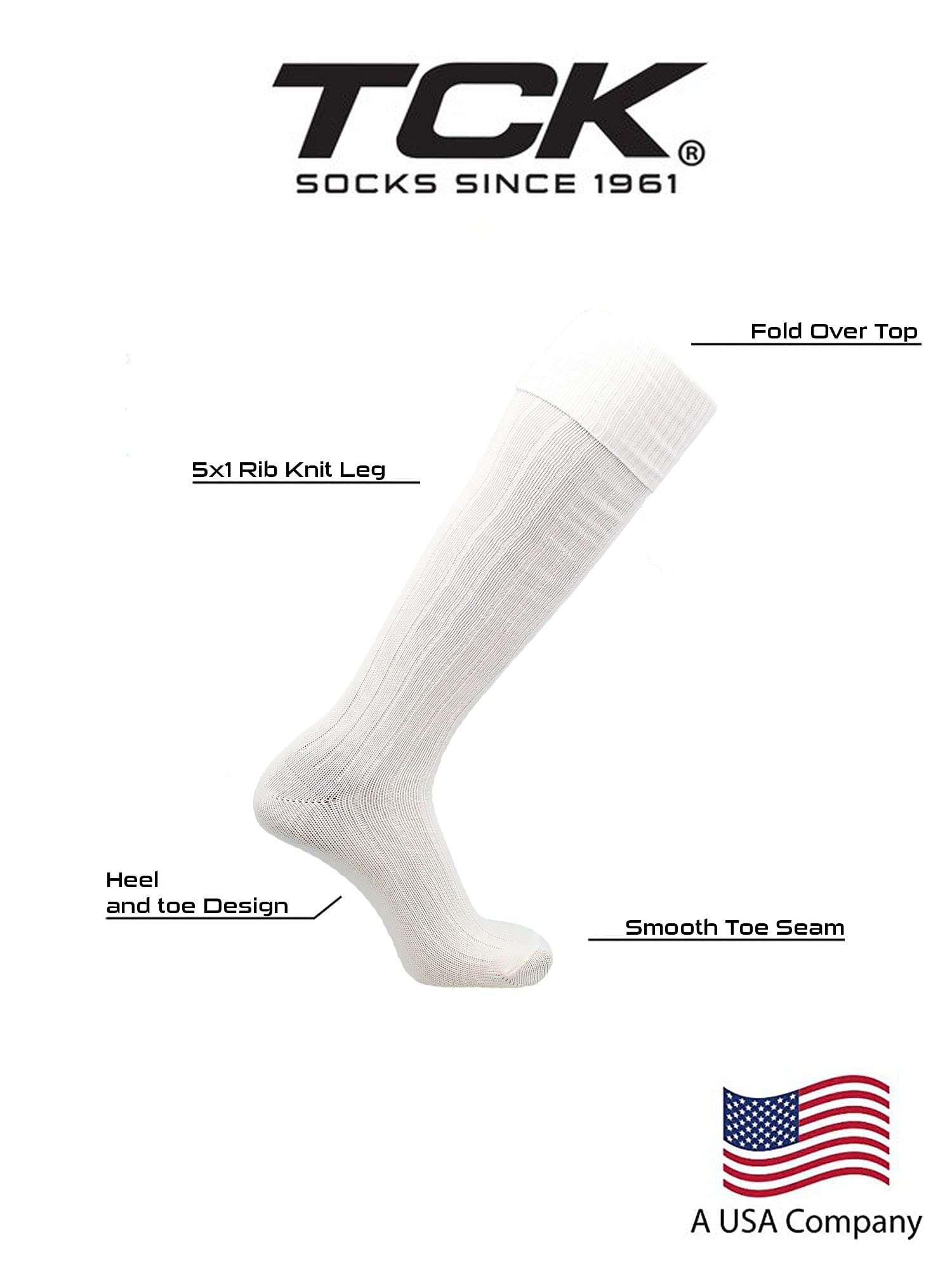 Premium Soccer Socks with Fold Down Top - Breathable Football Socks for Men & Women - European Style Athletic Socks for Training & Matches