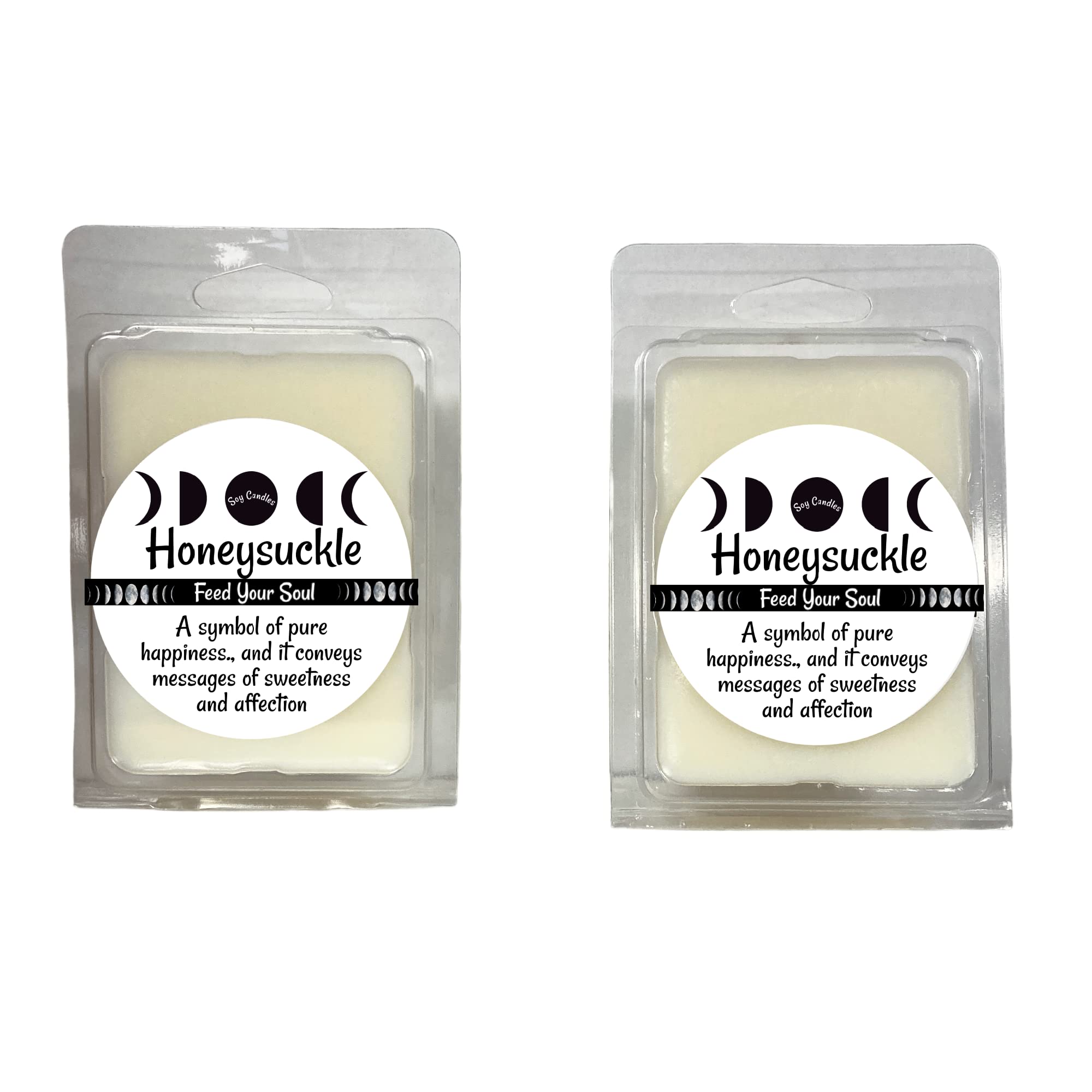 Premium Honeysuckle Scented Soy Wax Tarts - 3.2oz Pack of 6 | All-Natural Wax Melts for Warmers | Home Fragrance for Living Room, Bedroom & Office Relaxation