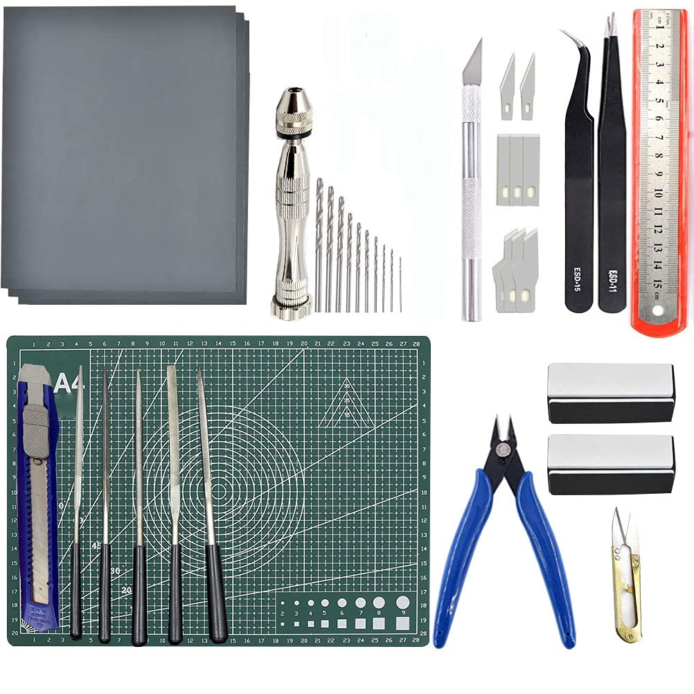 37PCS Professional Gundam Model Tool Kit - Hobby Building Tools Set for Gundam, Car & Basic Model Construction, Repair & Fixing - Perfect for DIY Enthusiasts & Model Crafting Projects