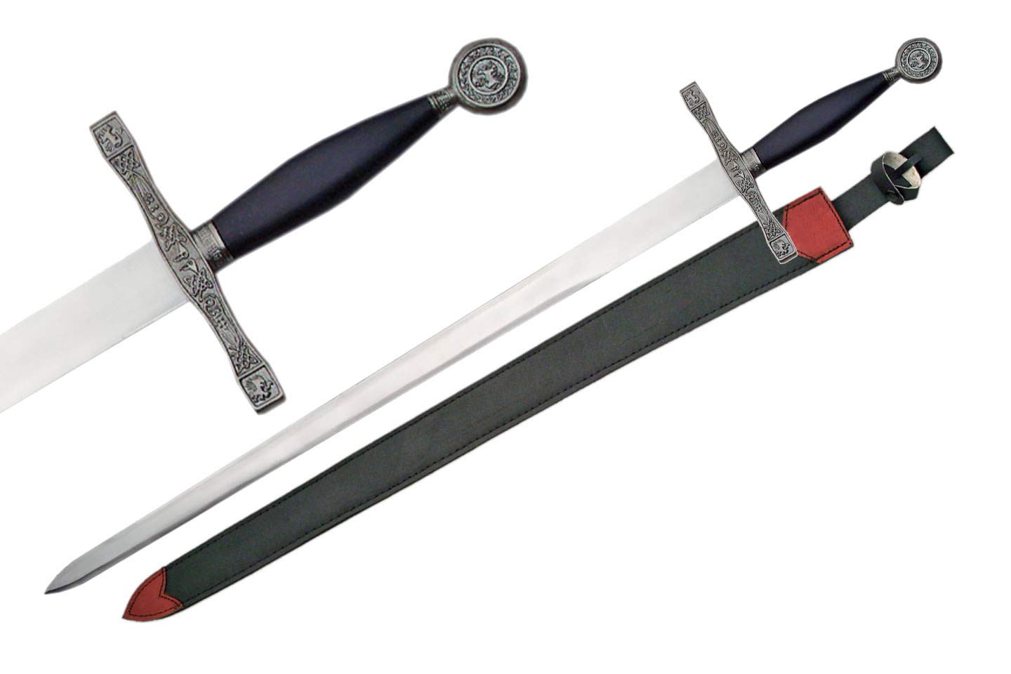 Excalibur Sword Replica - King Arthur Legendary Black Medieval Sword for Cosplay, Collectors & Home Decor | SZCO Supplies