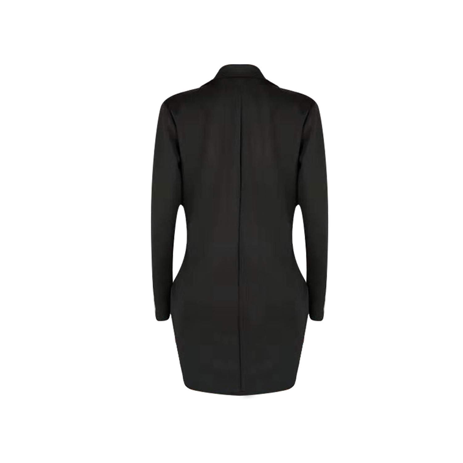 Andongnywell Women's Double Breasted Blazer Dress - Elegant Lapel Collar Mini Dress for Office Work, Business Meetings & Cocktail Parties | Professional & Stylish Formal Wear