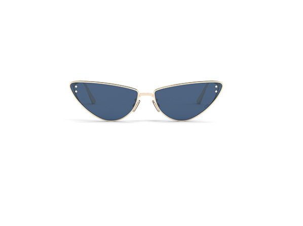 Christian Dior Miss Dior B1U B0B0 Gold & Blue Cat Eye Sunglasses for Women - Luxury Fashion Accessory for Beach, Driving & Outdoor Activities