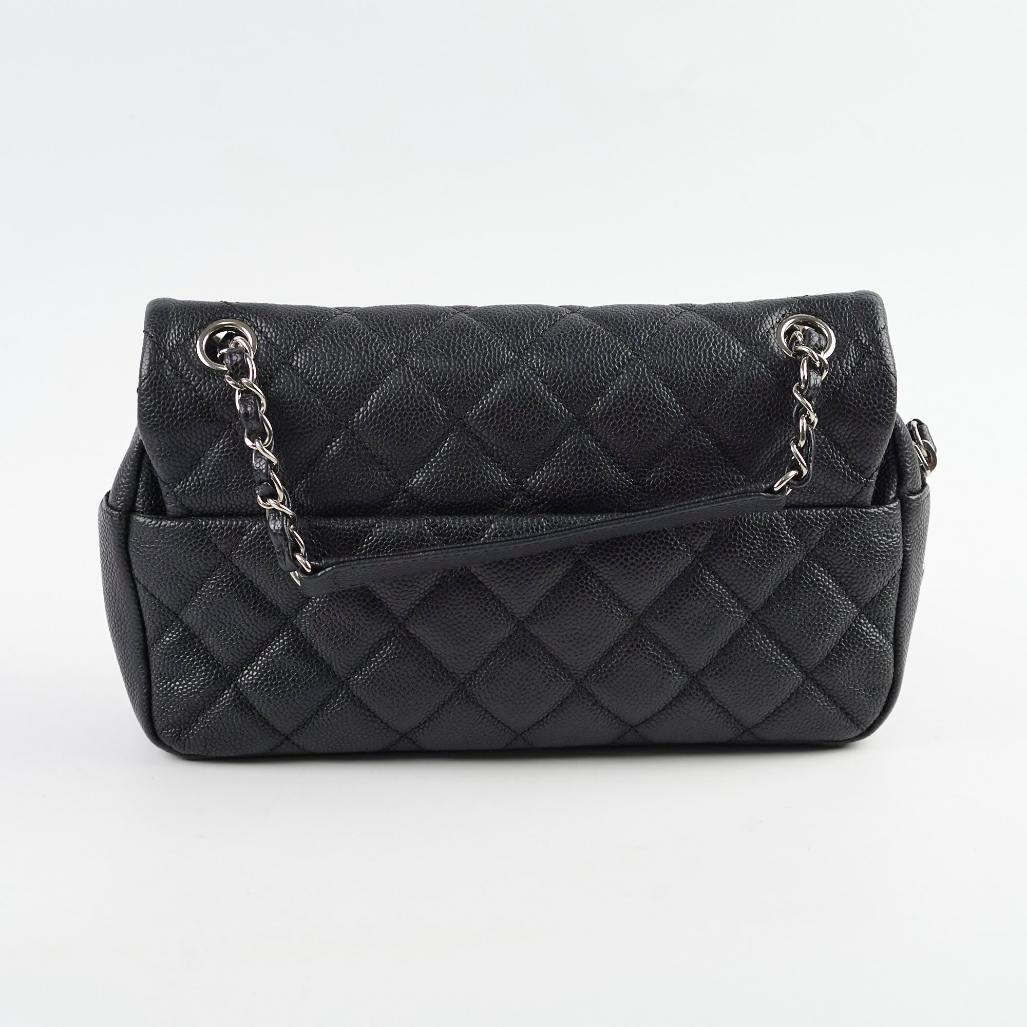 Chanel Classic Flap Bag Black Caviar Leather - Luxury Designer Handbag for Women, Perfect for Parties, Work & Everyday Use