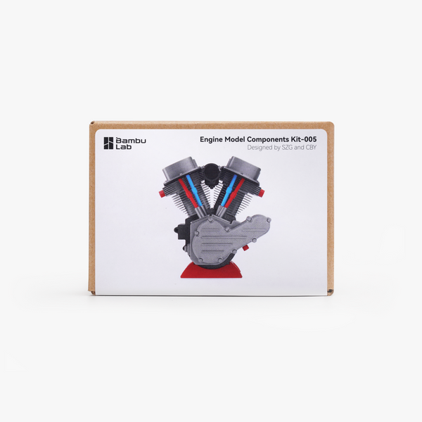 Bambu Lab Engine Model Components Kit 005 - DIY Mechanical Engineering Parts for RC Cars, Robotics & STEM Projects - Perfect for Hobbyists, Makers & Educational Use