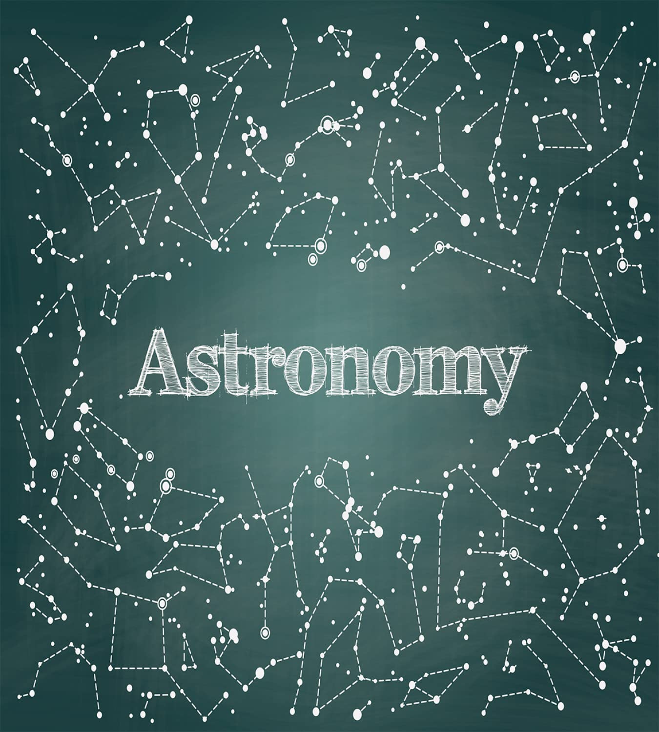 Ambesonne Constellation Duvet Cover Set - King Size 2-Piece Astronomy Theme Bedding with Star Cluster Design, Includes 2 Duvet Covers & 4 Pillowcases in Green & White | Perfect for Stargazers, Astronomy Lovers & Science-Themed Bedrooms