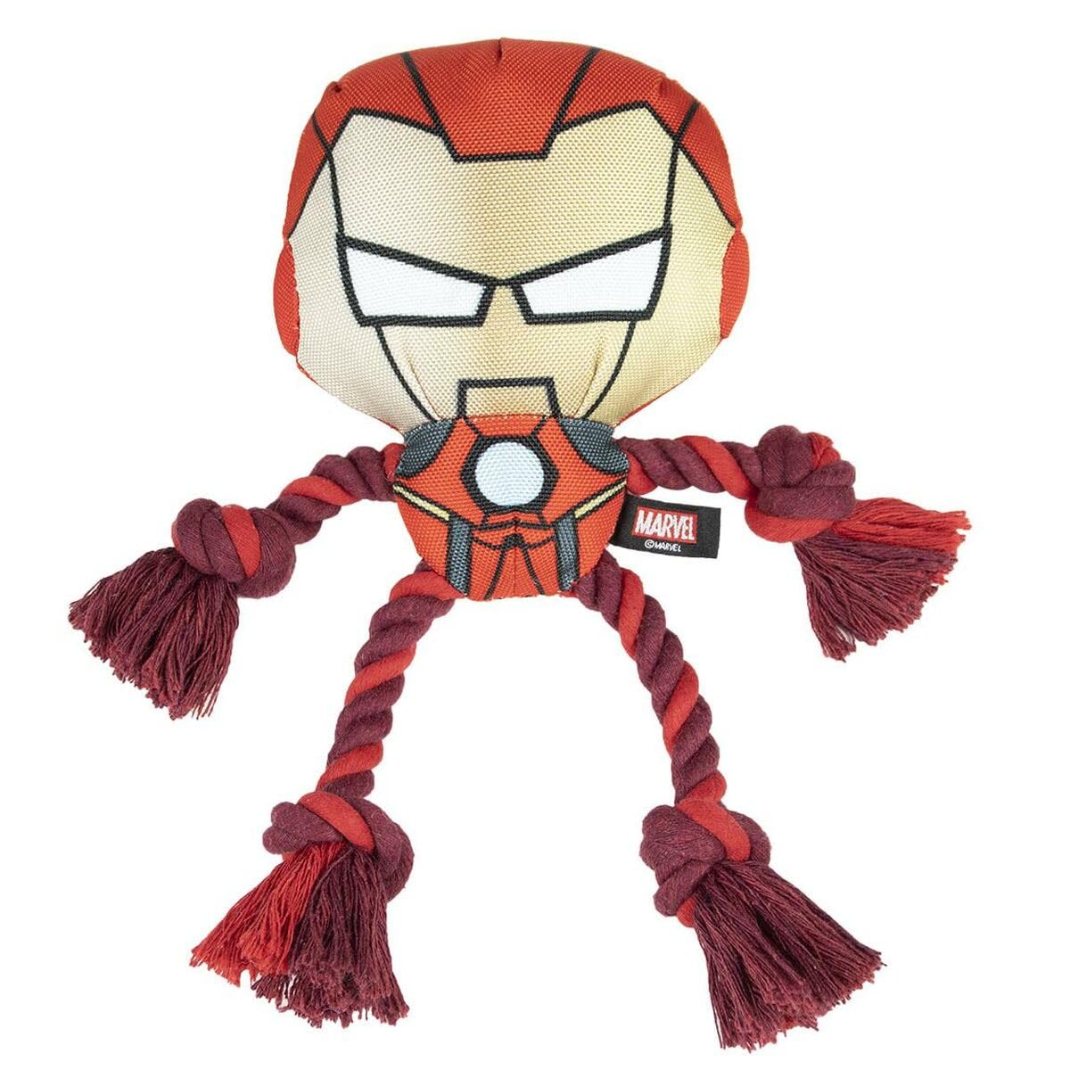 CERDÁ LIFE'S LITTLE MOMENTS - Official Marvel Licensed Iron Man Dog Rope Toy - Indestructible Chew Toy for Medium & Large Dogs - Durable Pet Toy for Aggressive Chewers - Perfect for Playtime, Training & Outdoor Activities