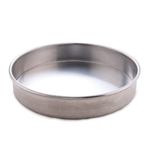 American Metalcraft A80062 6 x 2 Inch Straight Sided Aluminum Pizza Pan - Commercial & Home Baking, Restaurant, Party Serving
