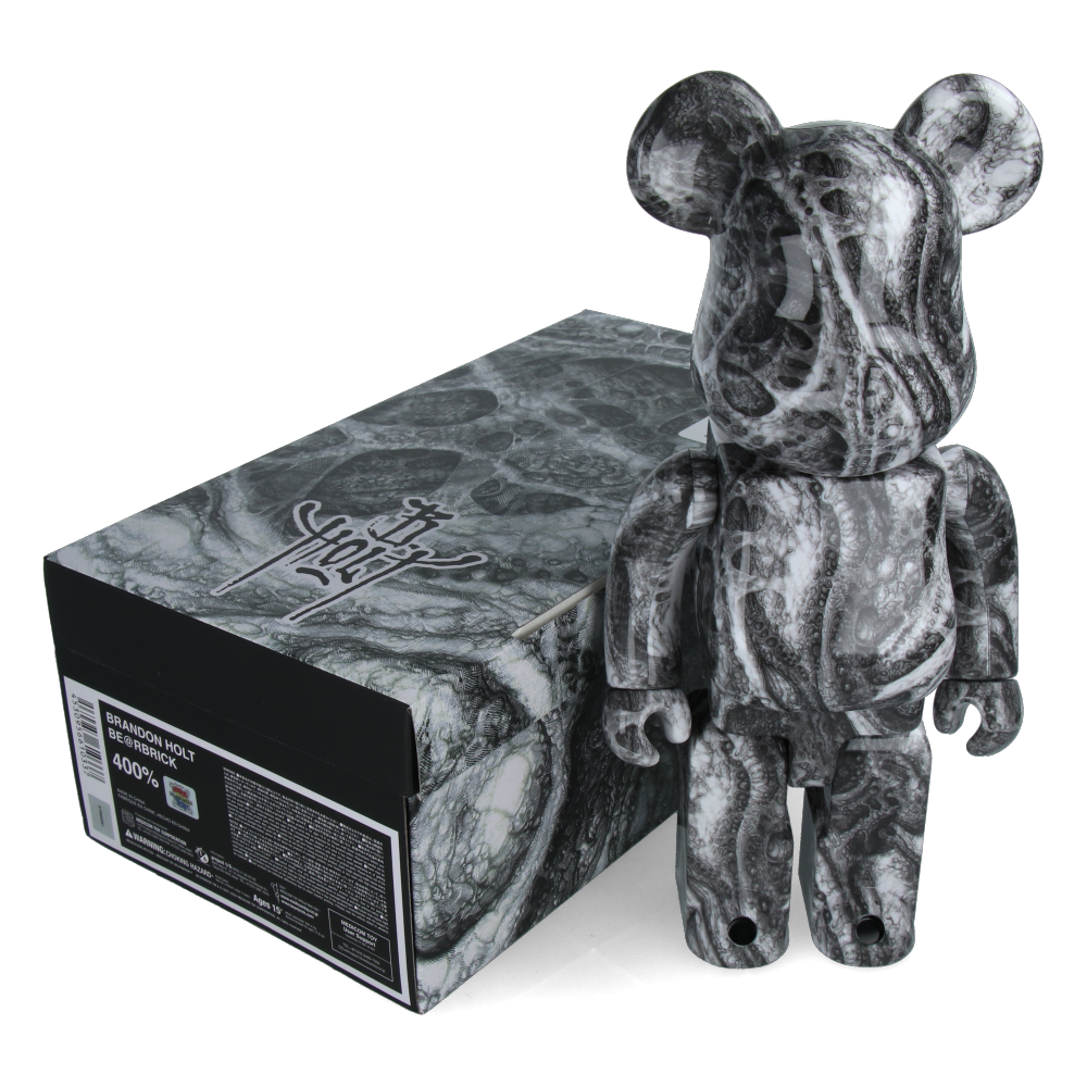 400% Bearbrick Brandon Holt Collectible Art Toy - Limited Edition Vinyl Figure for Display & Investment | Perfect for Home Decor, Office Display, and Gift Giving