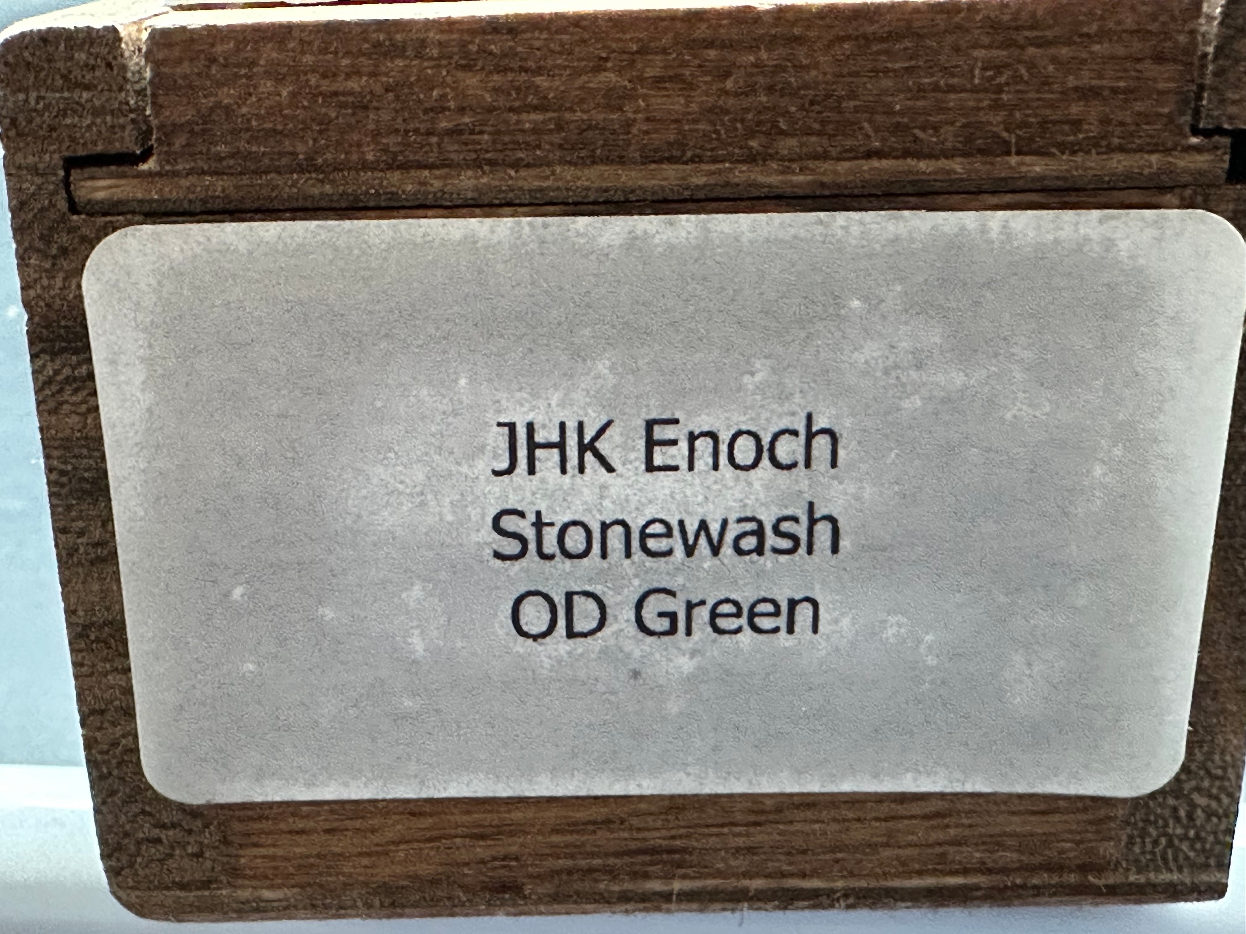 Hoback Enoch Liner Lock Folding Pocket Knife - OD Green G10 Handle, 3.1