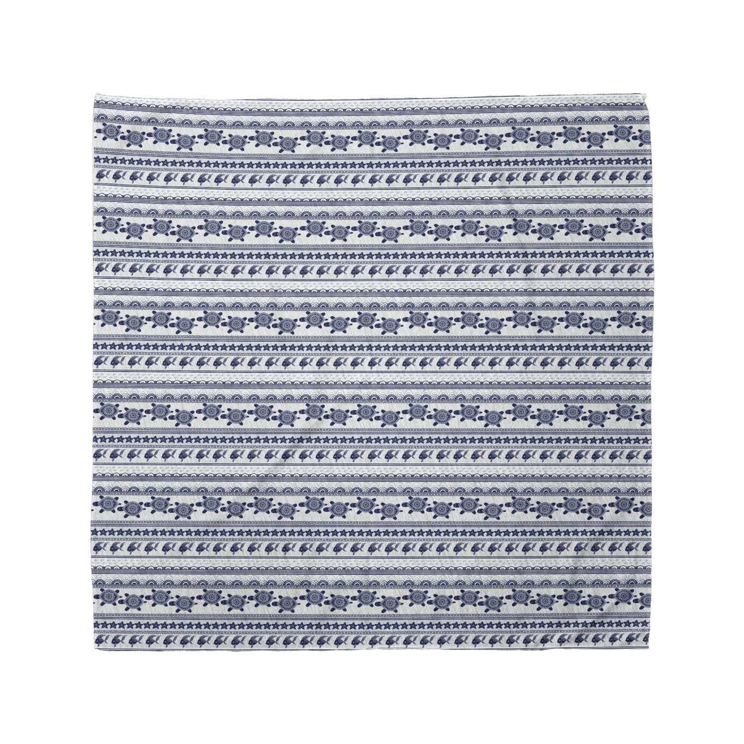 Ambesonne Underwater Bandana - Ethnic Ornate Marine Art Print, Unisex Head Scarf & Neck Tie for Swimming, Beach, Yoga & Outdoor Activities