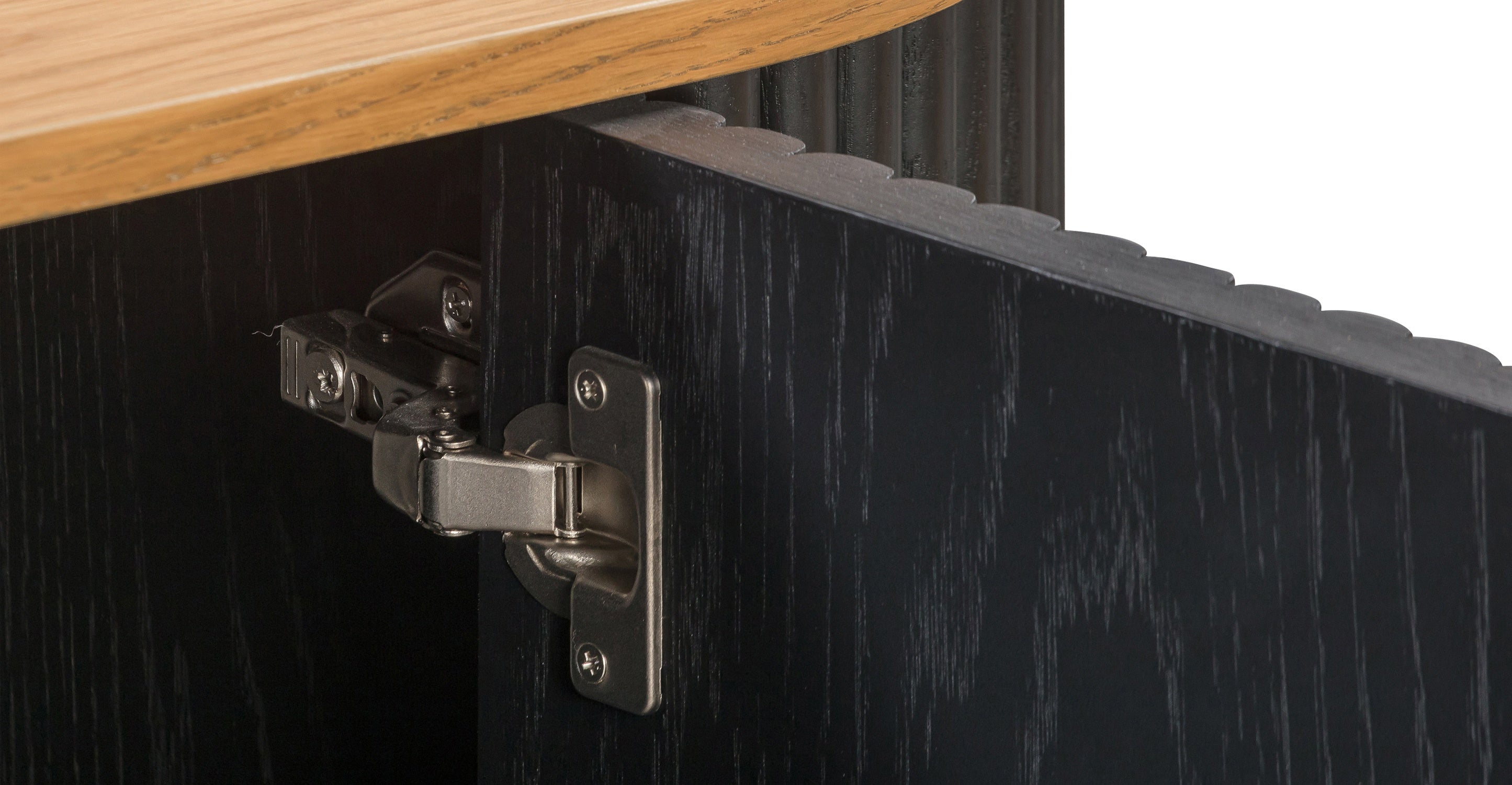 Modern Noir Sideboard - Stylish Mid-Century Buffet Cabinet for Dining Room & Living Room Storage | Perfect for Home Decor & Organizing Dishes, Linens & Entertainment Essentials